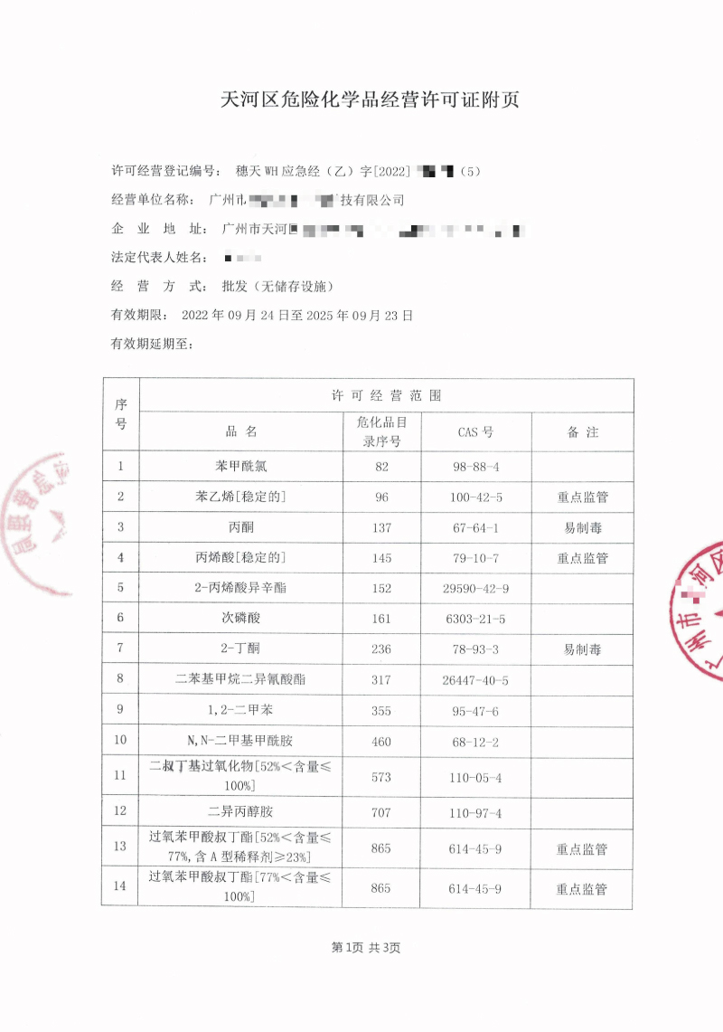 危險(xiǎn)化學(xué)品許可證辦理要注意哪些細(xì)節(jié)？